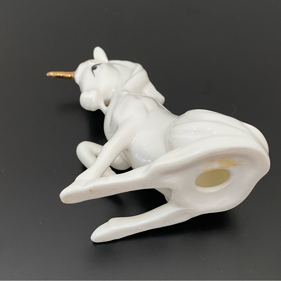 Vintage ENESCO Fine Bone China Porcelain 4.5” White Unicorn Figurine - Picture 12 of 14